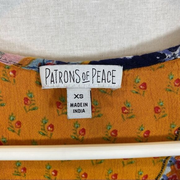 Patrons‎ of Peace Patchwork Boho Tank Top Size XS - Picture 10 of 11